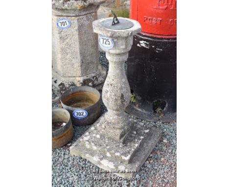 *STONE SUNDIAL, 900MM HIGH