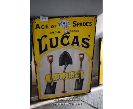 *REPRODUCTION PAINTED SIGN 'LUCAS TOOLS'