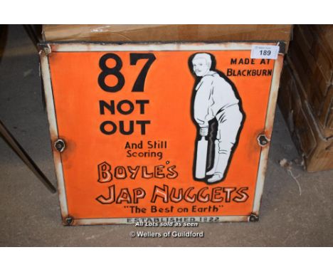 *REPRODUCTION VINTAGE PAINTED SIGN, 565MM X 555MM
