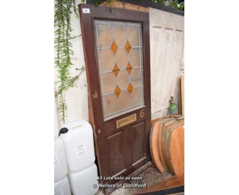 *LEADED LIGHT FRONT DOOR, 800MM X 1960MM