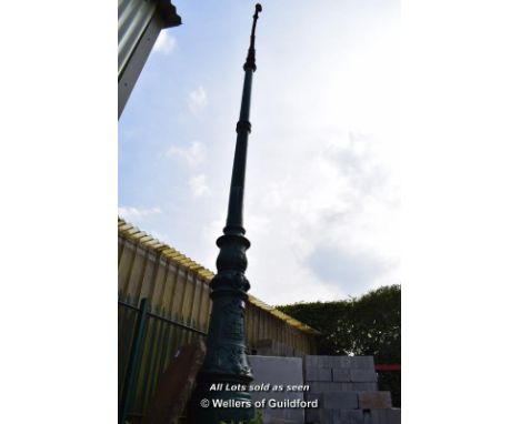 *PAIR OF SUBSTANTIAL LAMP POSTS FROM BRISTOL FOUNDARY COMPANY