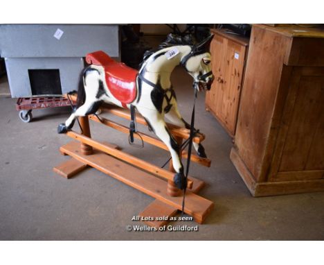 *VINTAGE CHILDRENS WOODEN ROCKING HORSE (A/F)