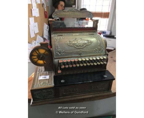 *VINTAGE NATIONAL CASH REGISTER COMPLETE WITH AUTO CHANGER MODEL 349DD