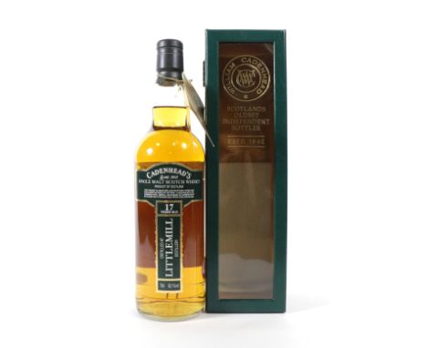 Littlemill 17 Years Old, Single Malt Scotch Whisky, by independent bottlers Wm. Cadenhead, 70cl 60.1% vol, in original box (o