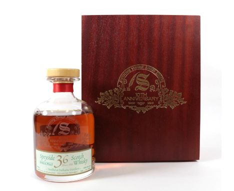 Dailuaine 1962 36 Year Old Speyside SIngle Malt Scotch Whisky, a Signatory 10th anniversary bottling in decanter, number 74/1