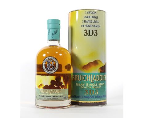 Bruichladdich 3D3 Third Edition The Norrie Campbell Tribute Bottling Islay Single Malt Scotch Whisky, 46% vol 700ml, in origi