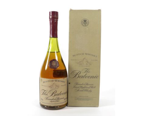 The Balvenie 10 Years Old Founders Reserve Single Highland Malt Scotch Whisky, cognac bottling, 75cl 40% vol, in original car