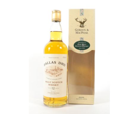 Dallas Dhu 12 Years Old Single Highland Malt Scotch Whisky, by Gordon &amp; MacPhail, 40%, 70cl, in original cardboard sleeve