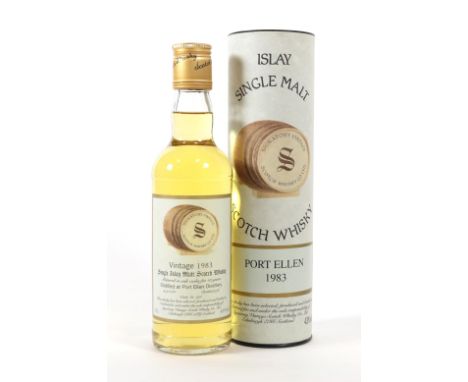 Port Ellen Signatory Vintage 1983 13 Years Old Single Islay Malt Scotch Whisky, for Signatory Vintage Scotch Whisky Co., Ltd.