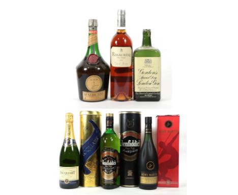 Jaquart Champagne NV Brut Tradition (one bottle), Glenfiddich Special Old Reserve Pure Malt Scotch Whisky, 40% vol 1 litre (o