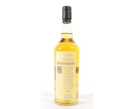 Rosebank 12 Years Old Lowland Single Malt Scotch Whisky, Flora &amp; Fauna release, 43% vol 70cl (one bottle)