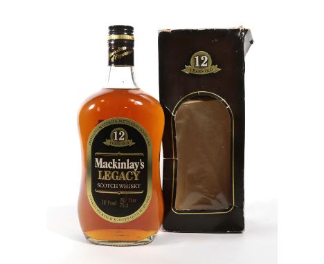 Mackinlay's Legacy Scotch Whisky, 1970s bottling, 70° proof, 262/3 fl. ozs. (one bottle) 