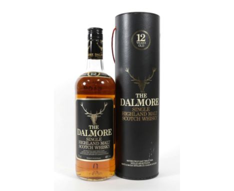 Dalmore 12 Year Old Single Highland Malt Scotch Whisky, 1980s bottling, 40% vol 75cl, in original cardboard tube (one bottle)