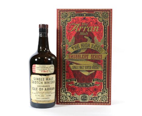 Arran Cask Strength Single Malt Scotch Whisky, ''The High Seas'' Smuggler's Series Volume 2, 55.4% vol 700ml, in original boo