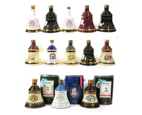 Bell's Blended Scotch Whisky, twelve ceramic decanters, each 40% vol 70cl, one 40% vol 50cl (13)