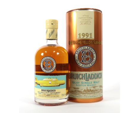 Bruichladdich 1991 WMD II- The Yellow Submarine Islay Single Malt Scotch Whisky, distilled 1991 for 14 years, 46% vol 700ml, 