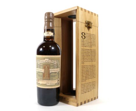 Highland Park 12 Years Old Edition Two Single Malt Scotch Whisky, 1 of 11,994 bottles, 55% vol 700ml, in original wooden pres