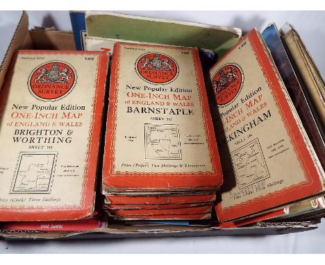 A good collection of mid 20th century maps and later to include many Ordnance Survey