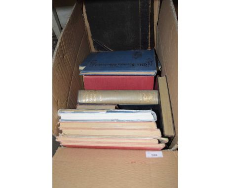 BOX OF MIXED BOOKS TO INCLUDE A VINTAGE BIBLE