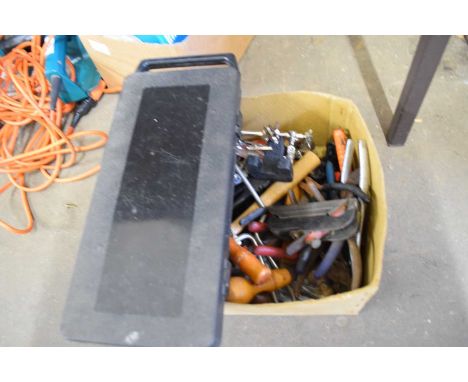 BOX OF VARIOUS TOOLS