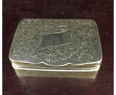 A HM silver snuff box