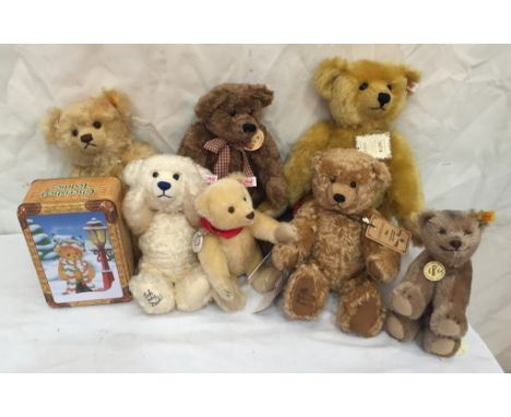 A Steiff 2001 bear, 1952 classic Jungbar 100 year Steiff bear, Steiff Deutschlandbar bear, Classic Steiff bear