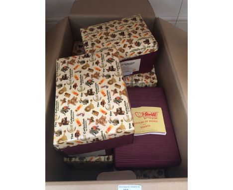 Ten Steiff Enesco boxed bears