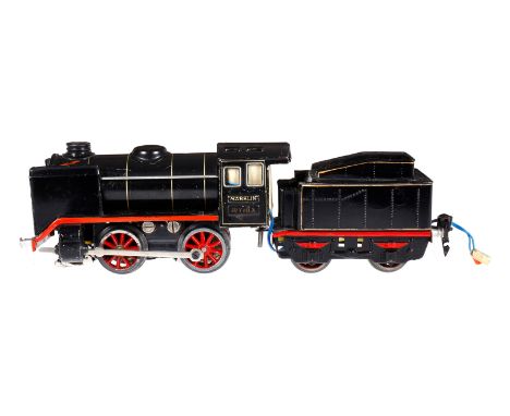 Märklin B-Dampflok R 12880, Spur 0, elektr., schwarz, mit Tender, verändert und nachlackiert, Z 4