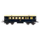 Hornby int. Speisewagen 2862, Spur 0, blau, mit 4 AT, LS und Alterungsspuren, L 33, Z 2-3