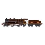 Hornby 2-B-1 Dampflok 31801 Nord, Spur 0, elektr., dunkelbraun/schwarz, mit Tender und 2 imit.