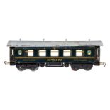 Kraus/Fandor Mitropa Schlafwagen, Spur 0, blau, mit Inneneinrichtung und 4 AT, LS, L 31,5, Z 3
