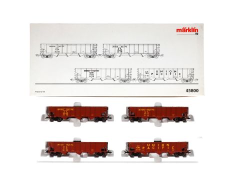 Märklin Hopper-Car-Set 45800, Spur H0, 4-teilig, Alterungsspuren, OK, Z 2