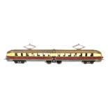 Märklin Triebwagen TW 12970, Spur 0, elektr., creme/violett, Pantographen ergänzt, tw rest., LS