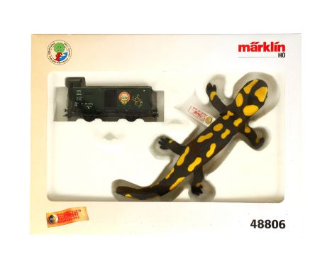 Märklin Güterwagen ”Steiff” 48806, Spur H0, komplett, Alterungsspuren, OK, Z 2