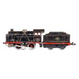 Doll B-Dampflok, Spur 0, elektr., schwarz, mit Tender, LS, Z 3