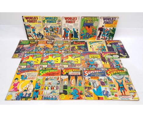 DC World&rsquo;s Finest, Batman &amp; Superman Comics. &nbsp;Silver Age, an unbagged group. &nbsp;Please note &lsquo;David&rs