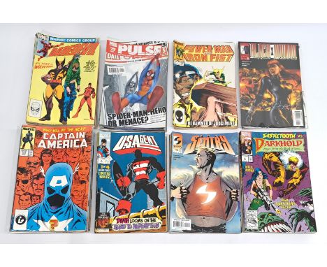 Quantity of Marvel Comics. &nbsp;Includes Captain America #333 First John Walker as Captain America, Black Widow #1 First Sol