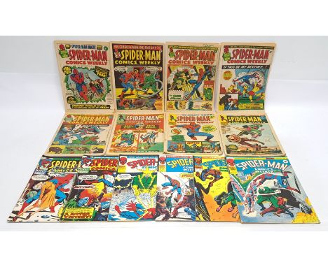 Marvel Comics UK Spider-man Weekly Comics. &nbsp;Includes #1 First Issue. &nbsp;Bronze Age, an unbagged group.&nbsp;&nbsp;Alt