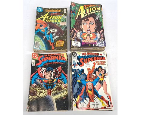 DC Action Comics &amp; The Adventures of Superman Comics. &nbsp;Includes The Adventures of Superman #463 Fourth Superman vers