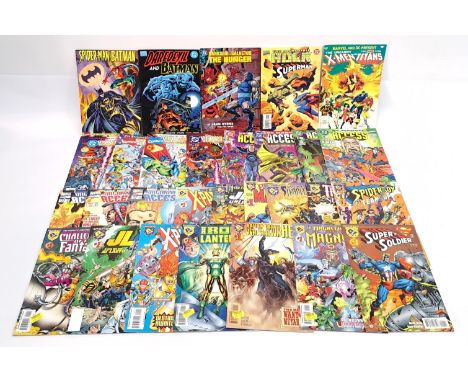 Quantity of DC &amp; Marvel Crossover Comics, Amalgam &amp; similar. &nbsp;Includes DC Versus Marvel #1 to #4 Complete Mini-S