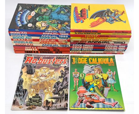 Quantity of Hardback Annuals &amp; Graphic Novels, 2000AD, Judge Dredd &amp; similar 1960&rsquo;s to 1980&rsquo;s. &nbsp;Incl