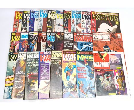Quantity of Quality Comics Warrior UK Monthly&nbsp;Comics. Includes #1 First Appearance of V for Vendetta &amp;&nbsp;Marvelma