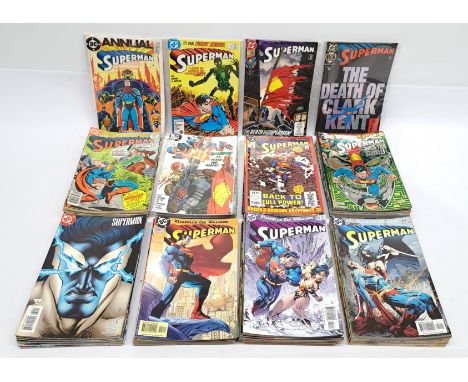 Quantity of DC Superman Vol 1.&nbsp;&amp; Vol. 2 Comics. &nbsp;Includes Annual #11 Vol. 1 &ldquo;For The Man Who Has Everythi