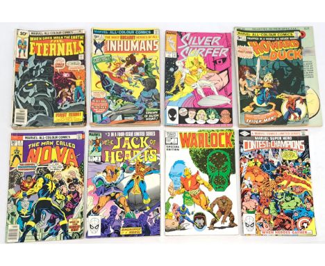Marvel Space Fairing Superhero &amp; similar Comics. &nbsp;Includes The Eternals #1 (1976) First Issue, The Inhumans #1 (1975
