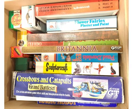 Waddington, Gibson &amp; Similar, a boxed Group of Board Games and Activities. Includes Cluedo with others. Although unchecke