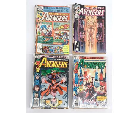 Quantity of Marvel The Avengers Comics. &nbsp;Includes Annual #10 First Appearance of Rogue (Anna Marie). &nbsp;Bronze to Cop