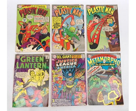 DC Plastic Man, Green Lantern, Justice League of America &amp; Metamorpho Comics. &nbsp;Includes Plastic Man #1, #2 &amp; #3.