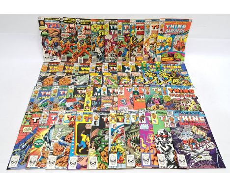 Marvel Two-in-One Comics featuring The Thing. &nbsp;Includes Annual #7 First Appearance of the Champion of the Universe (Tryc