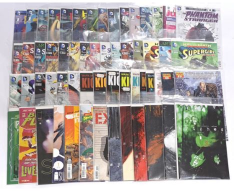 Quantity of Mixed Publisher Comics, DC, Icon, Image &amp; similar. Includes Batman, Kick-Ass Suicide Squad, Supergirl, Superm