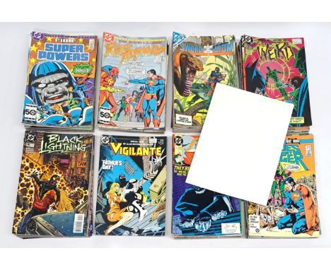 Quantity of DC Superhero Comics &amp; Invasion Todd McFarlane Promo Poster. &nbsp;Includes Super Powers #1, The Weird #1 to #